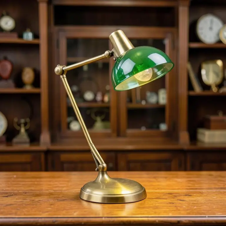 Brass pharmacy lamp