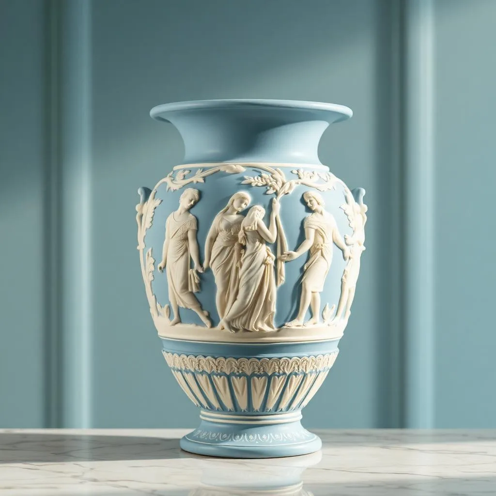 Wedgwood Jasperware vase, 1970s