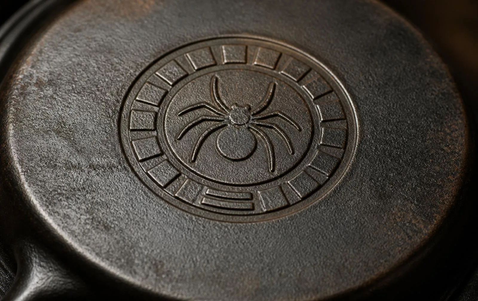 A hand holding a vintage plate upside down, revealing a small blue crown backstamp on the base