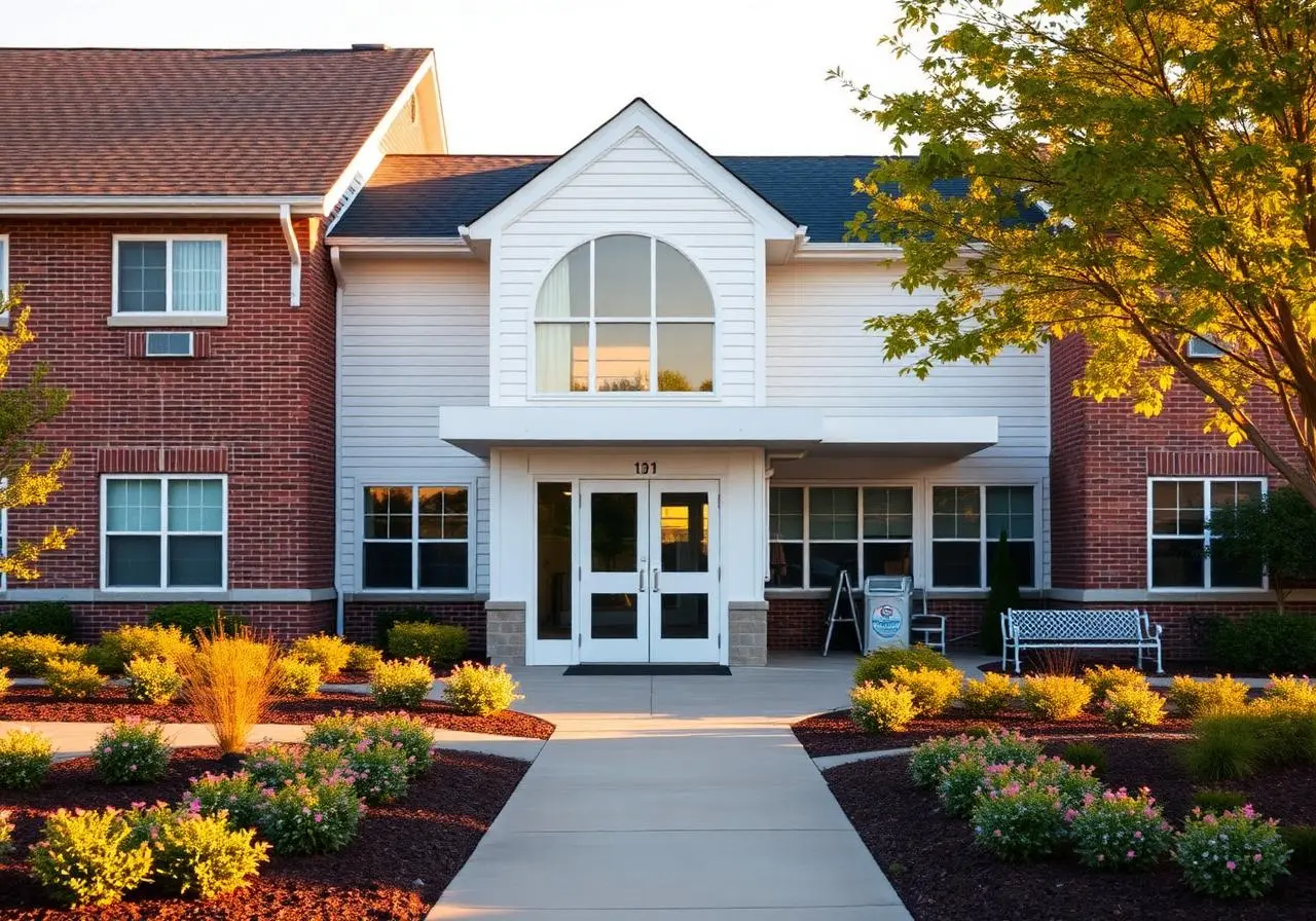 Welcoming senior care facility exterior