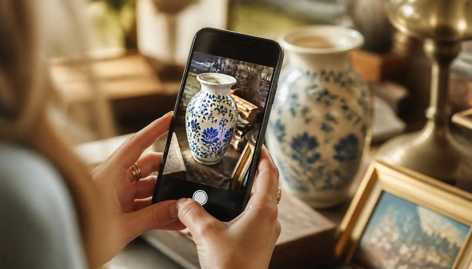 Check the marks and sold comps before you buy. Snap a photo, get a suggested value range, and decide with confidence — not guesswork.