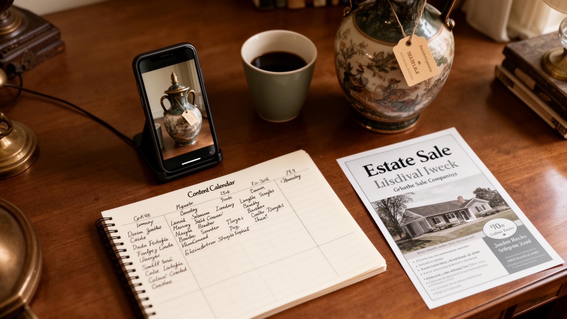 How to Fill Your Next Estate Sale Using Social Media (The 2026 Playbook for Companies Who Hate Marketing)