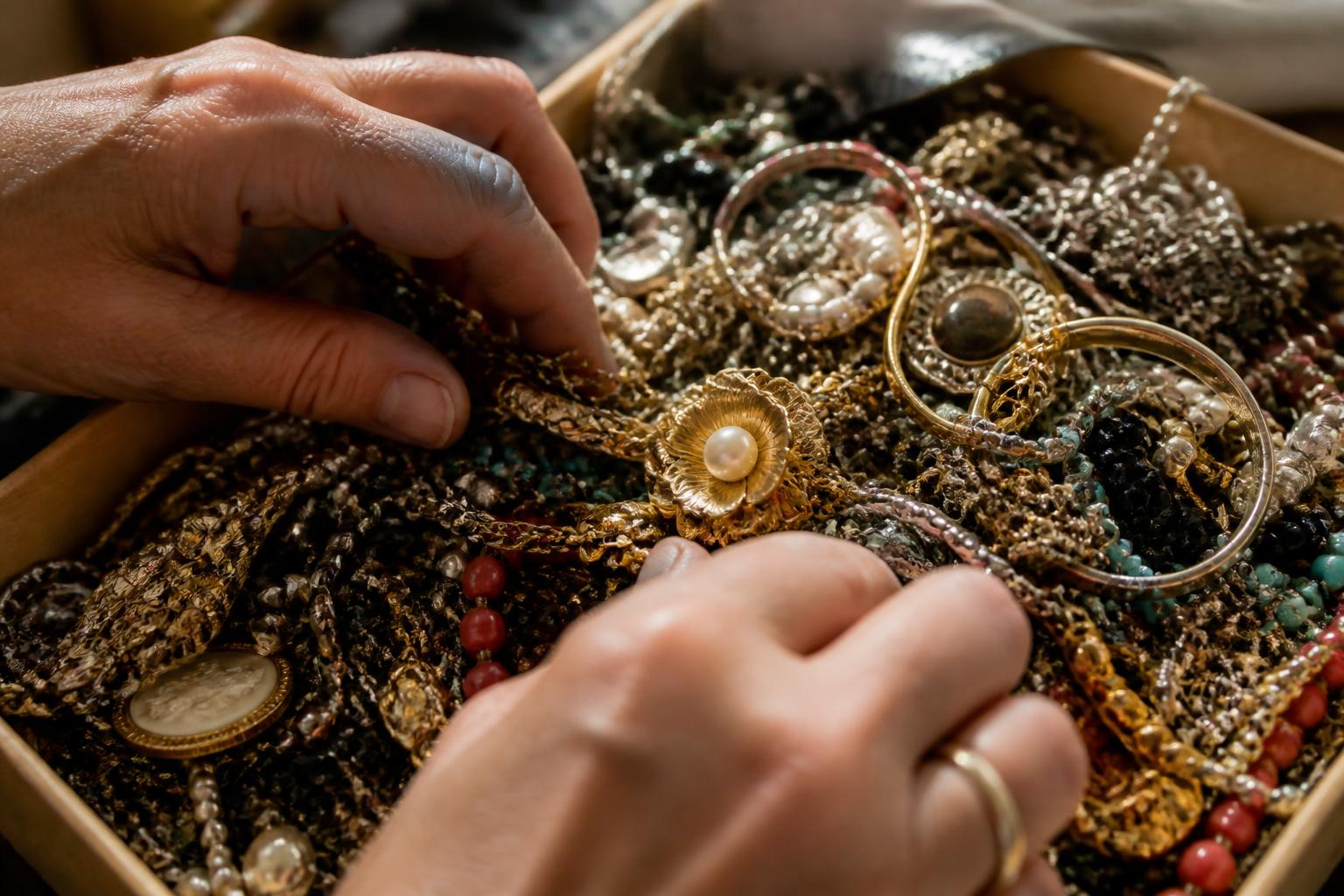 Hunting for Weight: How to Spot the Real "Melt Value" Hidden in Costume Jewelry Bins