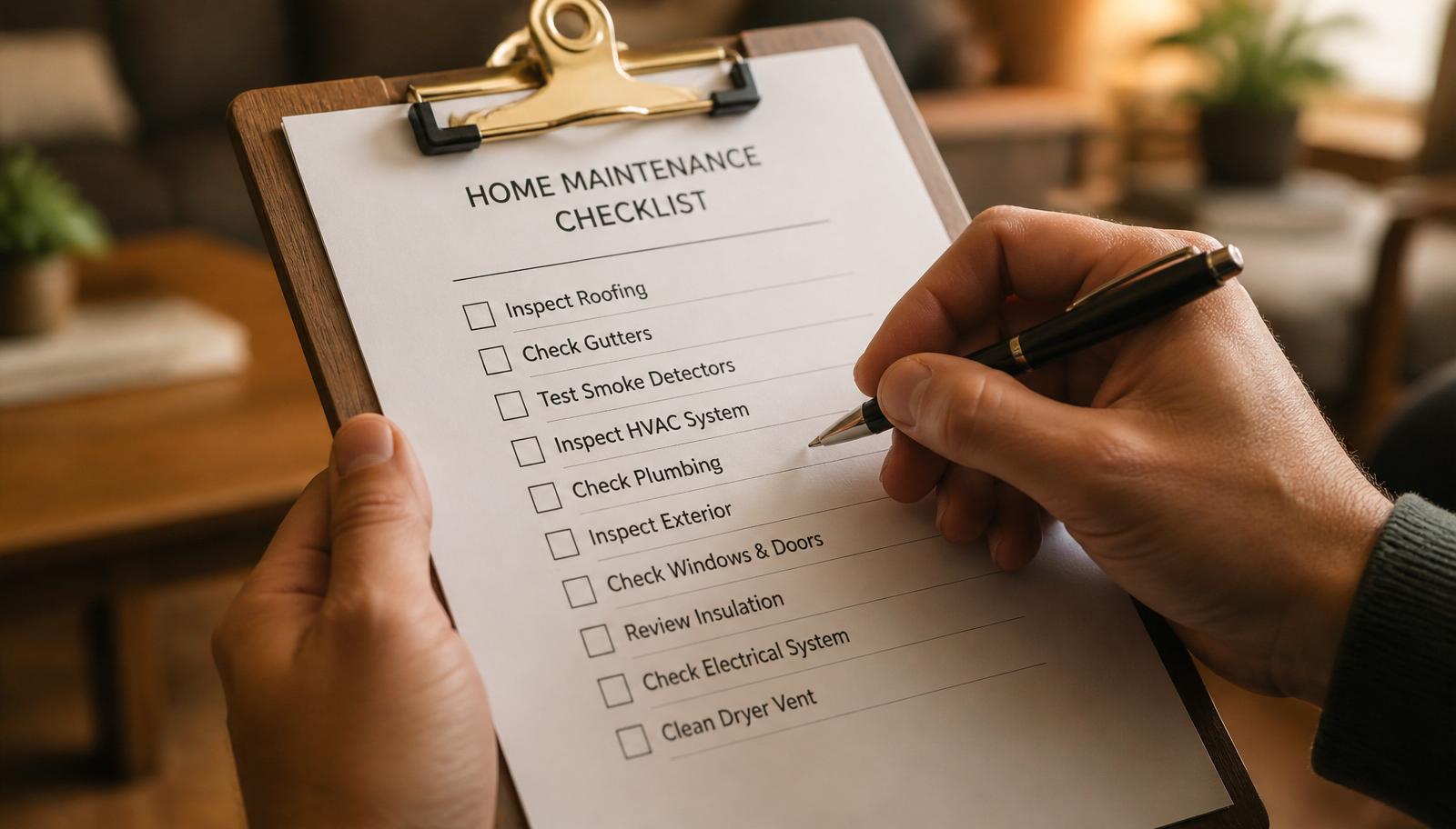 A checklist being reviewed during an estate sale company vetting process